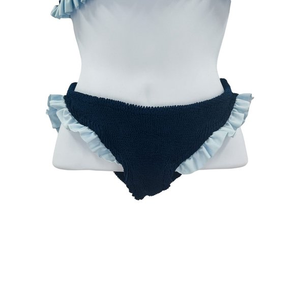 Hunza G x Pandora Sykes Tracey Frill Ruffle Bikini Bathing Suit - Picture 11 of 14